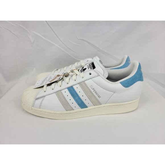 Adidas Superstar Cream White Preloved Blue Shoes Sneakers Mens Size 10.5 GZ9381 - Picture 3 of 6